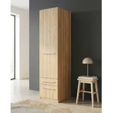 Priess Wäscheschrank Barcelona 48 x 193 x 54 cm Braun