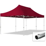 TOOLPORT Faltpavillon 3 x 6 m inkl. Seitenteile Rot