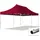 TOOLPORT Faltpavillon 3 x 6 m inkl. Seitenteile Rot