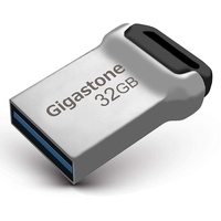 Gigastone Z90 32GB USB 3.1 Flash-Laufwerk, Mini Fit Metall Wasserdicht Kompakt Pen Drive, Zuverlässige Leistung Thumb Drive, USB 2.0 / USB 3.0 Schnittstelle kompatibel