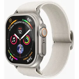 VONMÄHLEN Classic Nylon Loop Armband Apple Watch 40 / 41 / 42 mm, (Cremefarben)