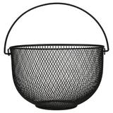 JUSTINUS LifeStyle Obstkorb Ø 30cm schwarz mit Henkel - 457-120