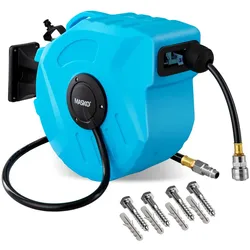 MASKO® Druckluftschlauch Aufroller automatisch 1/4 Anschluss - Schlauchtrommel Wandschlauchhalter Schlauchaufroller Druckluftschlauch-Aufroller Druckluftschlauch-trommel