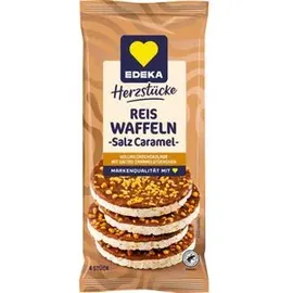 Edeka Herzstücke Reiswaffel Vollmilch mit Salted Caramel 70G