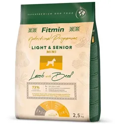 FITMIN Dog Nutritional Programme Mini Light Senior Lamb&Beef 2,5 kg  für ältere Hunde kleiner Rassen
