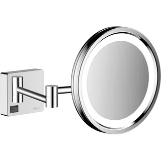 Hansgrohe AddStoris Kosmetikspiegel, mit LED Leuchte, Chrom