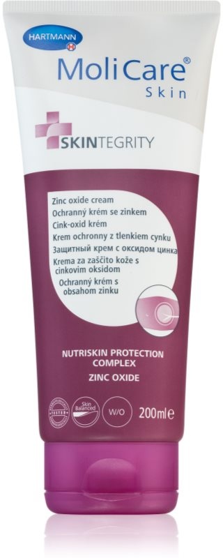 Hartmann MoliCare Skin protective cream with zinc Schutzcreme mit regenerierender Wirkung 200 ml