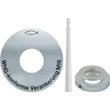 Fischer WHG Set beschichteter Beton M8 galvanisch verzinkter Stahl 10 Stück