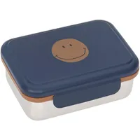 Lässig Kinder Brotdose Edelstahl Little Gang, Smile navy