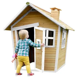 Axi Alice Spielhaus Braun - Weiß 157 x 144 x 146 cm