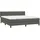 vidaXL Boxspringbett 160 x 200 cm Dunkelgrau