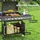 Outsunny Gasgrill Grillwagen 129,5 x 56 x 110 cm Schwarz