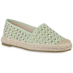 Damen Espadrilles in Hellgrün