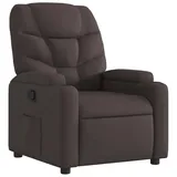 vidaXL Relaxsessel mit Liegefunktion Polyester 89 x 100 x 89 cm Dunkelbraun