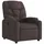 vidaXL Relaxsessel mit Liegefunktion Polyester 89 x 100 x 89 cm Dunkelbraun