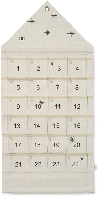 Adventskalender Star Christmas mehrfarbig, Designer ferm LIVING, 100x50 cm