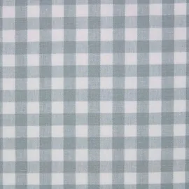 Homescapes Baumwollstoff Meterware Vichy-Karo Blau/Weiß 150 cm