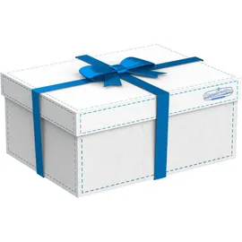 DanDiBo Ambiente DanDiBo Geschenkebox, Weiß, Metall, 31x18x41 cm, Dekoration, Geschenkverpackung und Zubehör