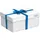 DanDiBo Ambiente DanDiBo Geschenkebox, Weiß, Metall, 31x18x41 cm, Dekoration, Geschenkverpackung und Zubehör