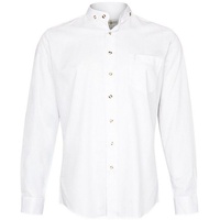 Almsach Trachtenhemd Hemd Stehkragen LF133 weiß (Slim Fit) weiß S