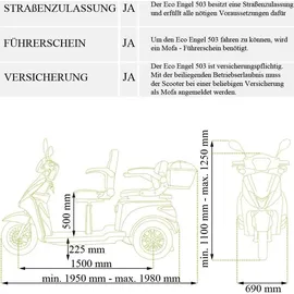 Efun ECO ENGEL 501 Rot, 25 km/h