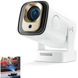 Beamer, Beamer [1080P Native & Autofokus & Integrierte Apps] 4K Support Mini Beamer mit WiFi 6 Bluetooth 5.4 Air Remote Projektor