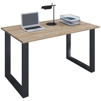 PKline Schreibtisch Computer PC Tisch Arbeitstisch Bürotisch Computertisch Eiche Dekor