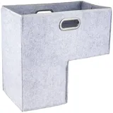 Treppenkorb Mit Griffen, Treppenkorb Stufenkorb Filz, Stufenkorb Treppe, Faltbarer Treppenkörbe, L-Form Stufenkorb, Keine Verformung Mehrzweck Aufbewahrungskorb Für Treppen