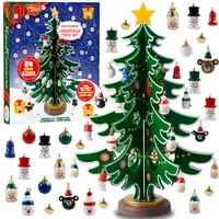 JOYIN Weihnachts-Adventskalender 2025, 24-Tage-Countdown-Adventskalender mit einem Weihnachtsbaum und 24 Ornamenten für Jungen