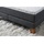 Hasena Boxspringbett 140-180 cm Braun / Dunkelgrau, Liegefläche:180 x 200 cm, Topper:Base-Topper