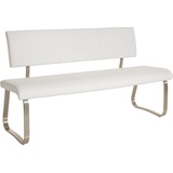 MCA Furniture Polsterbank »Arco«, (1 St.), weiß , Maße cm B: 155 H: 86 T: 59