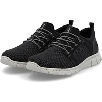 Rieker Herren-Sneaker-Slipper Schwarz-Blei-Grau-Weiß, Farbe:grau, EU Größe:44
