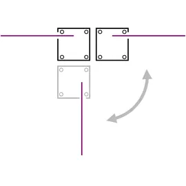 vidaXL Seitenmarkise 140 x 1200 cm Rot Polyester