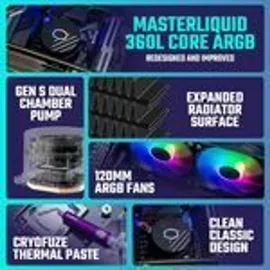 Cooler Master MasterLiquid 360L Core ARGB - schwarz