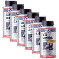 Liqui Moly 6X 1011 Oil Additiv Öl Zusatz MoS2 Verschleissschutz Öl-Additiv 125