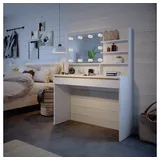 Vicco Schminktisch Emma 120 cm mit Spiegelregal und LED-Beleuchtung, Weiß - 2 Jahre Gewährleistung - mind. 14 Tage Rückgaberecht - Weiß
