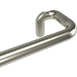 Umbra Twilight Gardinenstange, Ausziehbare Vorhangstange mit Abgerundeten Enden für ideale Raumabdunkelung, 77-214 cm, D19mm, Nickel