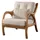 JVmoebel Lounge-Sessel mit Holzgestell 65 x 80 x 70 cm Beige