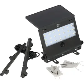 Brennenstuhl Solar LED Strahler SOL 1000 Pad / LED Wandleuchte für außen mit Bewegungsmelder (Solarlampe IP65, 1000lm, 4 verschiedene Licht Modi, Dämmerungssensor, inkl. Akku)