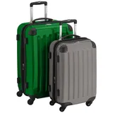 HAUPTSTADTKOFFER 80987528 Koffer-Set, 116 Liters, Metallgrün/Graphit