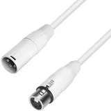 Adam Hall Cables Adam Hall K4MMF0100-SNOW K4 MMF 0100 Snow Verbindungskabel [1x XLR-Stecker-1x XLR-Buchse] 1.00m Weiß, 1 Meter