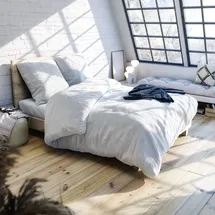 Wolkenfeld Flanell Meliert 135 x 200 cm + 40 x 80 cm/80 x 80 cm