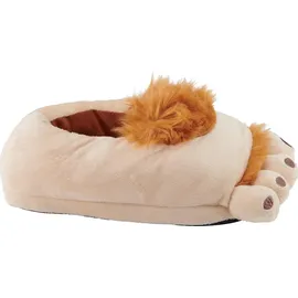 UNITED LABELS 3D Halflinger Hobbit Füße Slipper Plüsch Pantoffeln Hausschuhe in braun 32-34