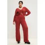 Studio Untold Schlupfhose Wide Legs Rot 50-52