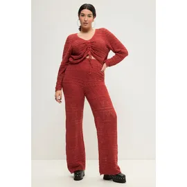 Studio Untold Schlupfhose Wide Legs Rot 50-52