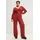 Studio Untold Schlupfhose Wide Legs Rot 50-52