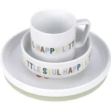 Lässig Kindergeschirr Set Porzellan - Happy Fruits Zitrone & Kirsche