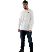 The North Face Easy Logo Langarm-t-shirt - TNF White - XS