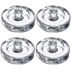WESTMARK Fermentiergewichte, 4-teilig, Gewichte aus massivem Glas und einem fassendem Knauf für die einfache Handhabung, 1 Set = 4 Gewichte, Ø 8 cm