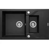 Deante Zqn 2513 Granitspüle Mit 1.5 Becken Und Abtropffläche - White - One Size